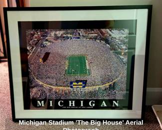 Michigan Stadium The Big House Aerial Photograph