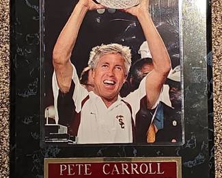 Pete Carroll USC Trojans Coach Commemorative Plaque