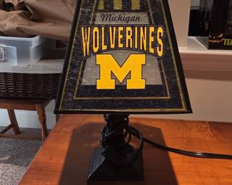 Michigan Wolverines Table Lamp