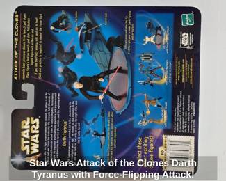 Star Wars Attack of the Clones Darth Tyranus with ForceFlipping Attack second image