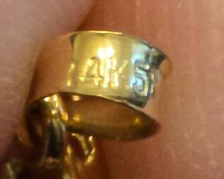 14K Gold Pearl and Ruby Grape Cluster Pendant second image