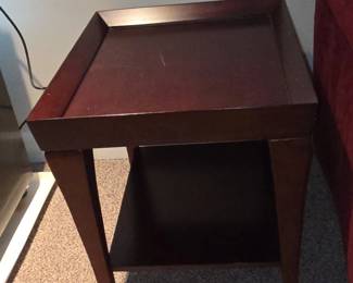 Mahogany Tray Top End Table third image