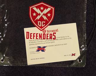 DC Defenders XFL Clear Drawstring Bag with Ticket Member Card