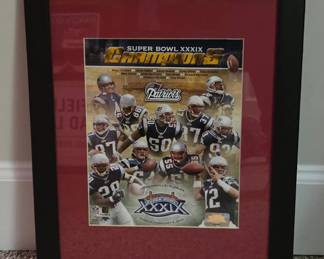 New England Patriots Super Bowl XXXIX Champions Framed Photo