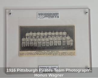 Pittsburgh Pirates Team Photograph  Honus Wagner