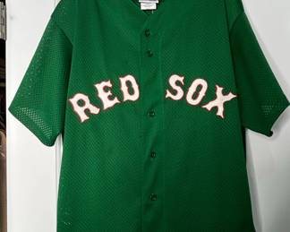 Curt Schilling Boston Red Sox Majestic Authentic Green Baseball Jersey