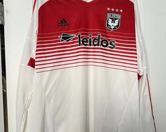 D.C. United Adidas Away Long Sleeve Player Issue Soccer Jersey
