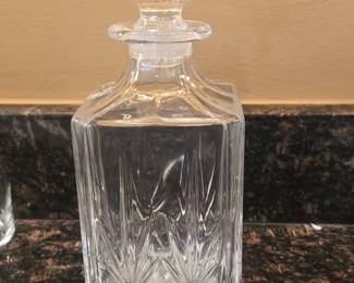 Royal Crystal Rock Opera Square Crystal Decanter with Stopper