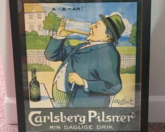 Carlsberg Pilsner AAAAH Poster by Alfred Schmidt