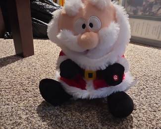 Gemmy Animated Santa Claus Plush Toy
