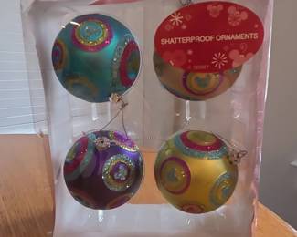 Disney Shatterproof Ornaments Set