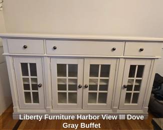 Liberty Furniture Harbor View III Dove Gray Buffet
