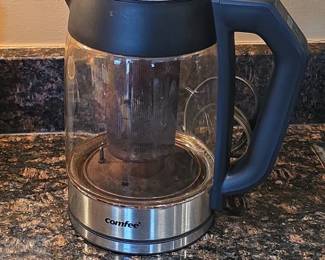 Comfee .L Glass Electric Kettle with Tea Infuser