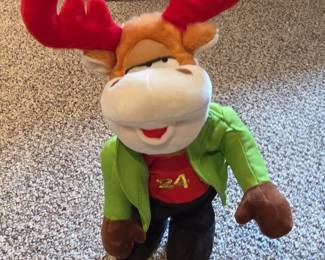Animated Reindeer Plush Toy with Shirt