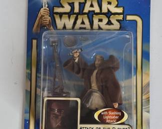 Star Wars Attack of the Clones ObiWan Kenobi Jedi Starfighter Pilot Action Figure