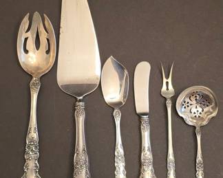 Gorham Sterling Silver Buttercup Pattern Serving Utensils Set