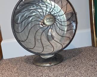 Vintage Simplex Sunbowl Heater Fan
