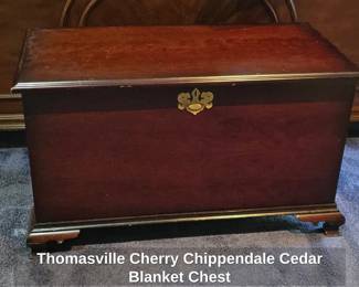 Thomasville Cherry Chippendale Cedar Blanket Chest