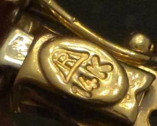 14k TriColor Gold X Link Bracelet with Mesh Chain 