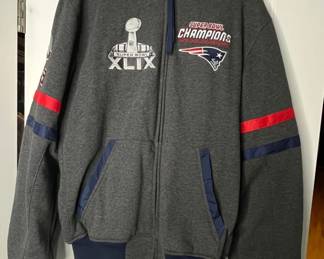 New England Patriots Super Bowl XLIX Champions FullZip Hoodie