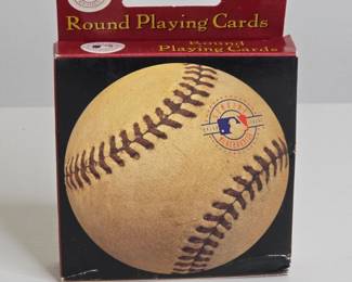 MLB Round Playing Cards