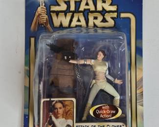 Star Wars Attack of the Clones Padm Amidala Arena Escape Action Figure