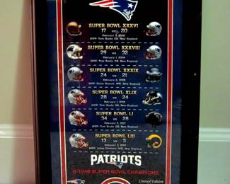 New England Patriots Super Bowl Champions Legacy Photo Mint
