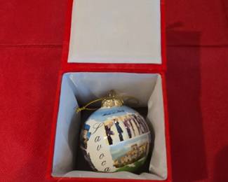 Savoca, Italy Christmas Ornament and Aperol Spritz Cocktail Glass Ornament