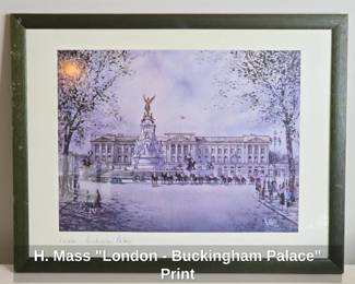 H. Mass London  Buckingham Palace Print