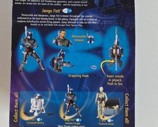 Star Wars Attack of the Clones Jango Fett Kamino Escape Action Figure second image