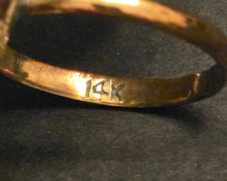 Victorian Opal Cluster Ring in k Gold 