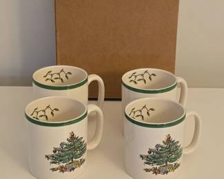 Spode Christmas Tree S Mugs Set of