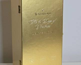 Waterford The Days of Christmas Lismore Edition Gold Rings Flute