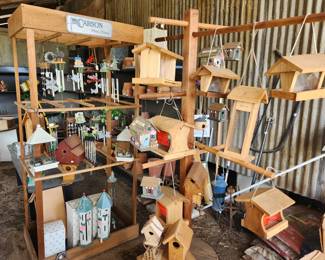 New bird houses, feeders and windchimes