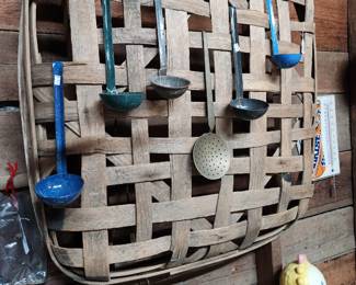 Tobacco Basket and Ladles