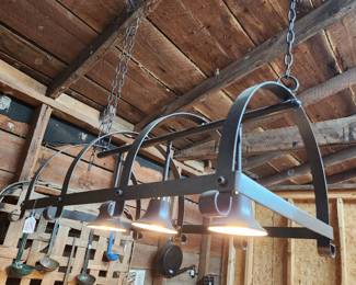 Great Lighted pot rack!