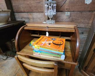 Child's roll top desk