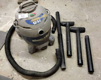 Lot 123: Shop-Vac Contractor Series 12 Gallon Wet/Dry Vacuum with Attachments