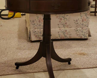 Lot 108: Round Pedestal Side Table