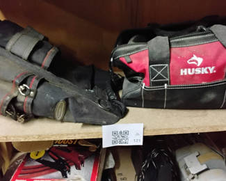 Lot 121: Assorted Workshop Tools and Storage Items