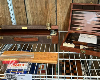 Lot 4: Assorted Wooden Board Games and Game Sets