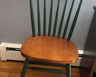 Lot 24: Wooden Chair and Small Wooden side table.