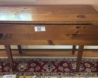 Lot 33: Wooden Drop-Leaf Table
