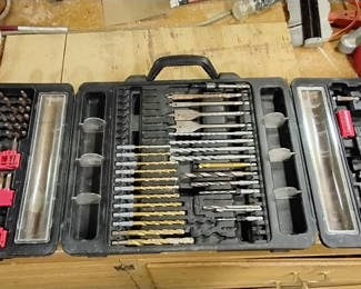 Lot 119: Ryobi Drill and Bit Set Case and Bosch Jigsaw with Case