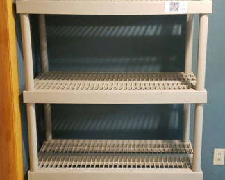 Lot 115: Sterilite Five-Tier Plastic Shelving Unit