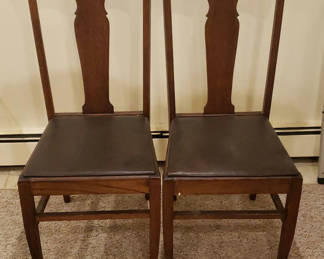 Lot 105: Two Gardner Chair Co. Wooden Dining Chairs