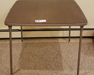 Lot 104: Samsonite Folding Card Table