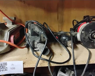 Lot 120: Assorted Sears Craftsman and Black & Decker Power Tools