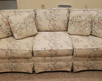 Lot 106: Floral Upholstered Sofa