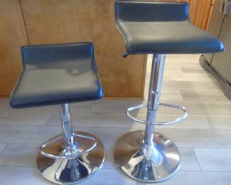 Adjustable Barstools 22-30" (2) Seats are 16" x 16" $40 each or $75 pair